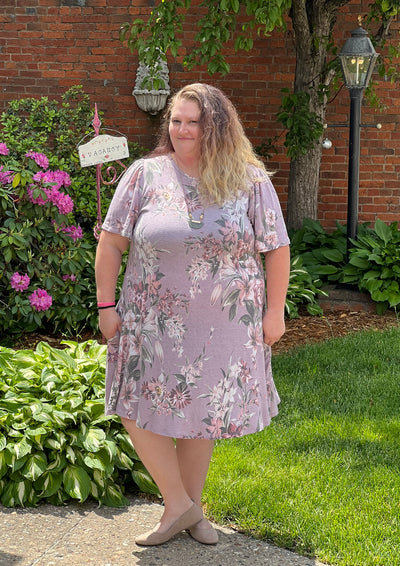 Curvy Girl Lilac Ellis Dress