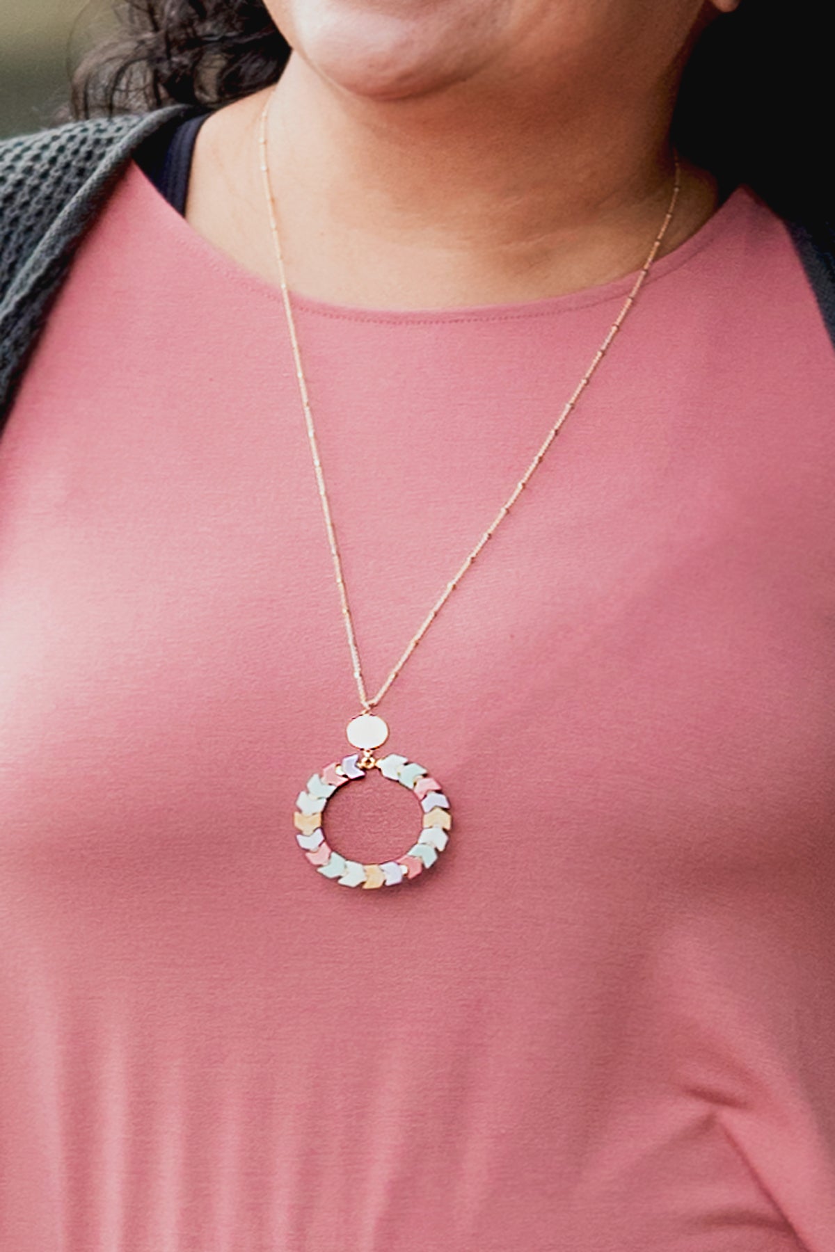 Arrows of Pastels Necklace