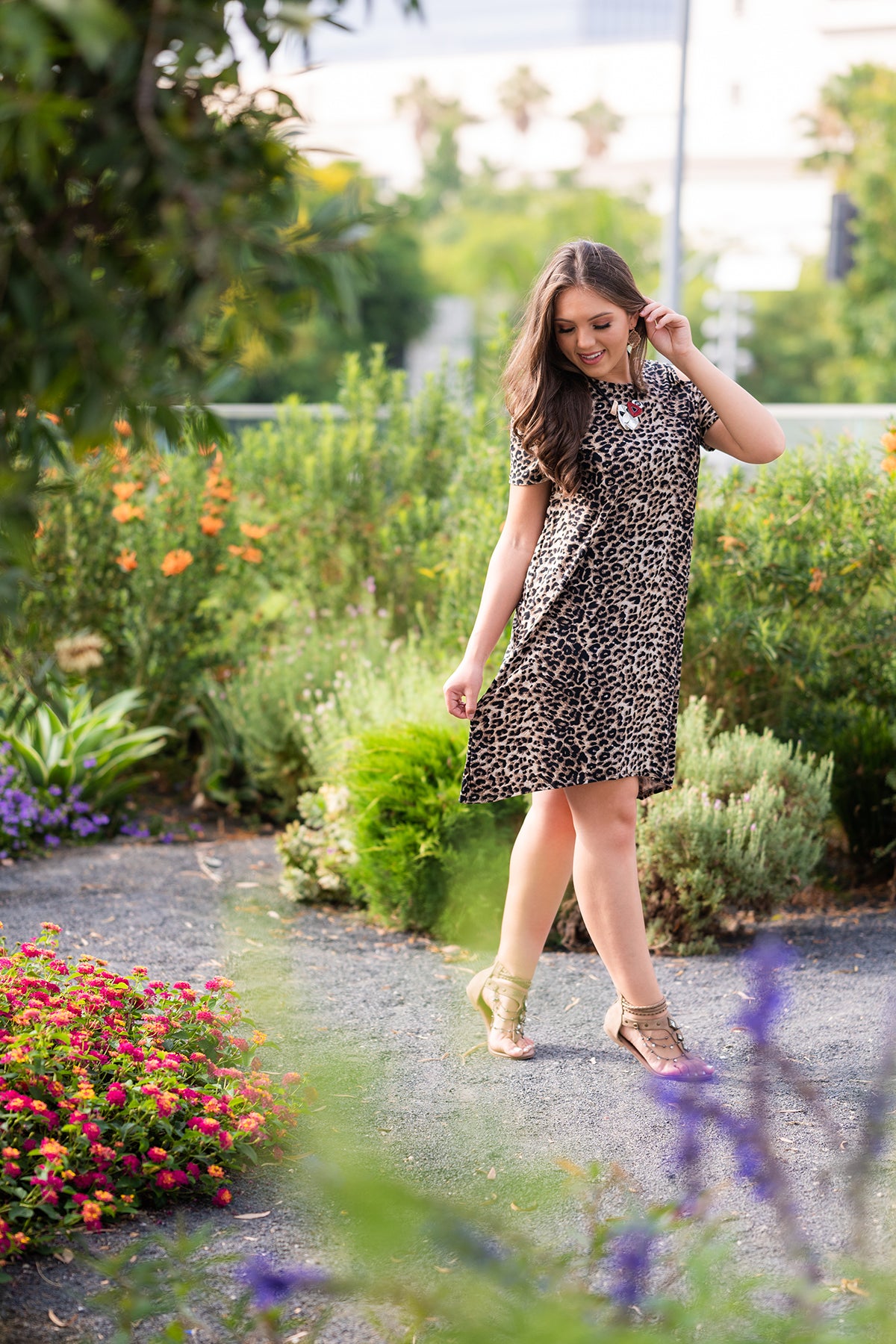 Dress Peek-A-Boo in Prints