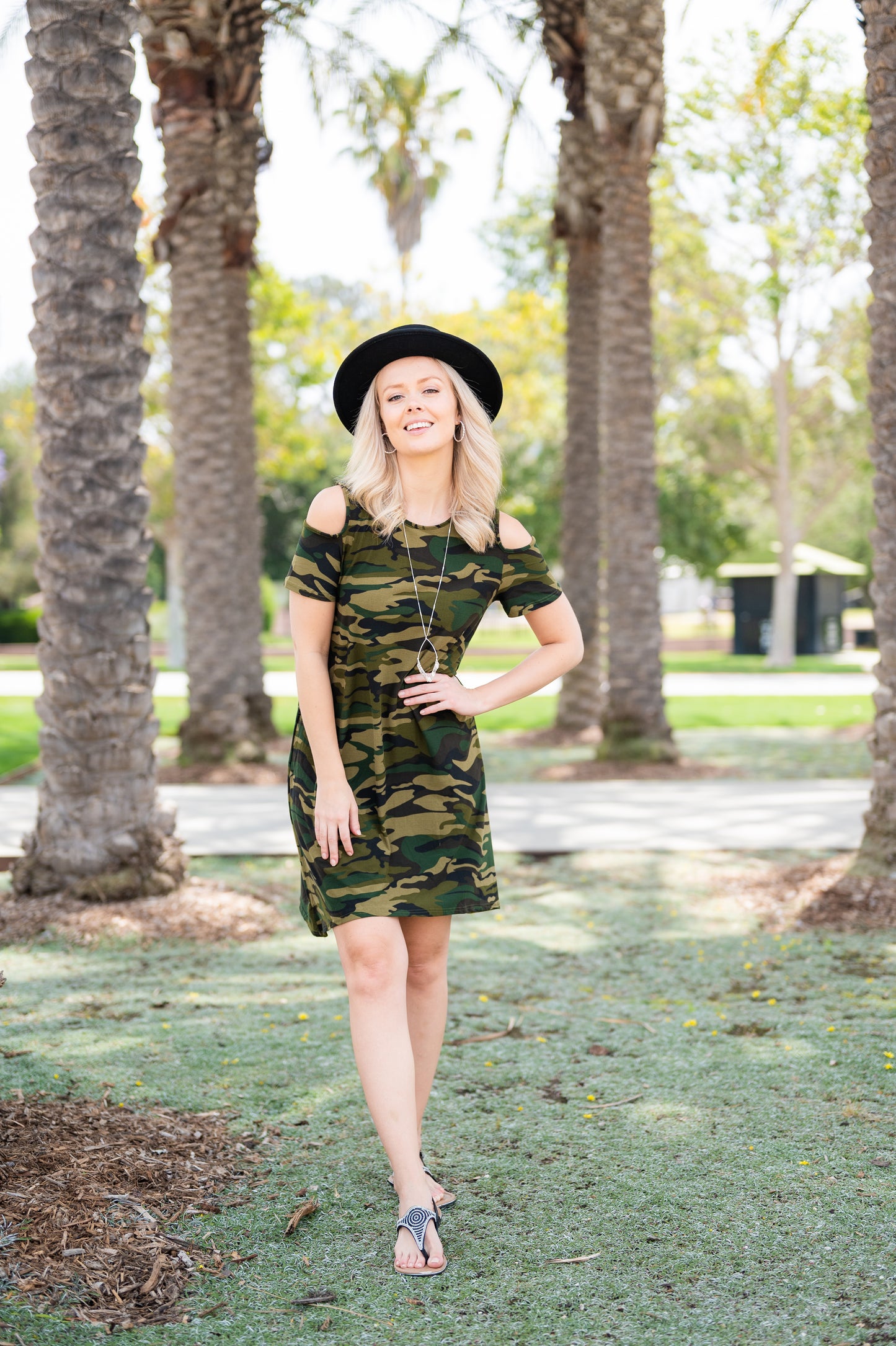 Peek-A-Boo Dress in Prints