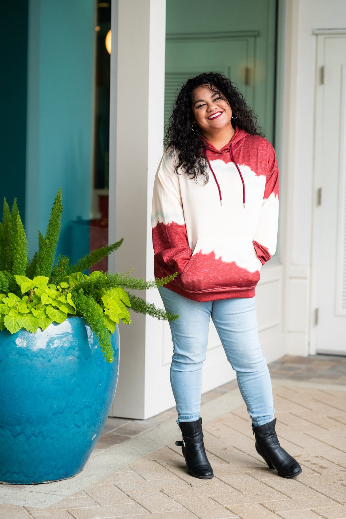 Sweater Hermosa Hoodie Ombre