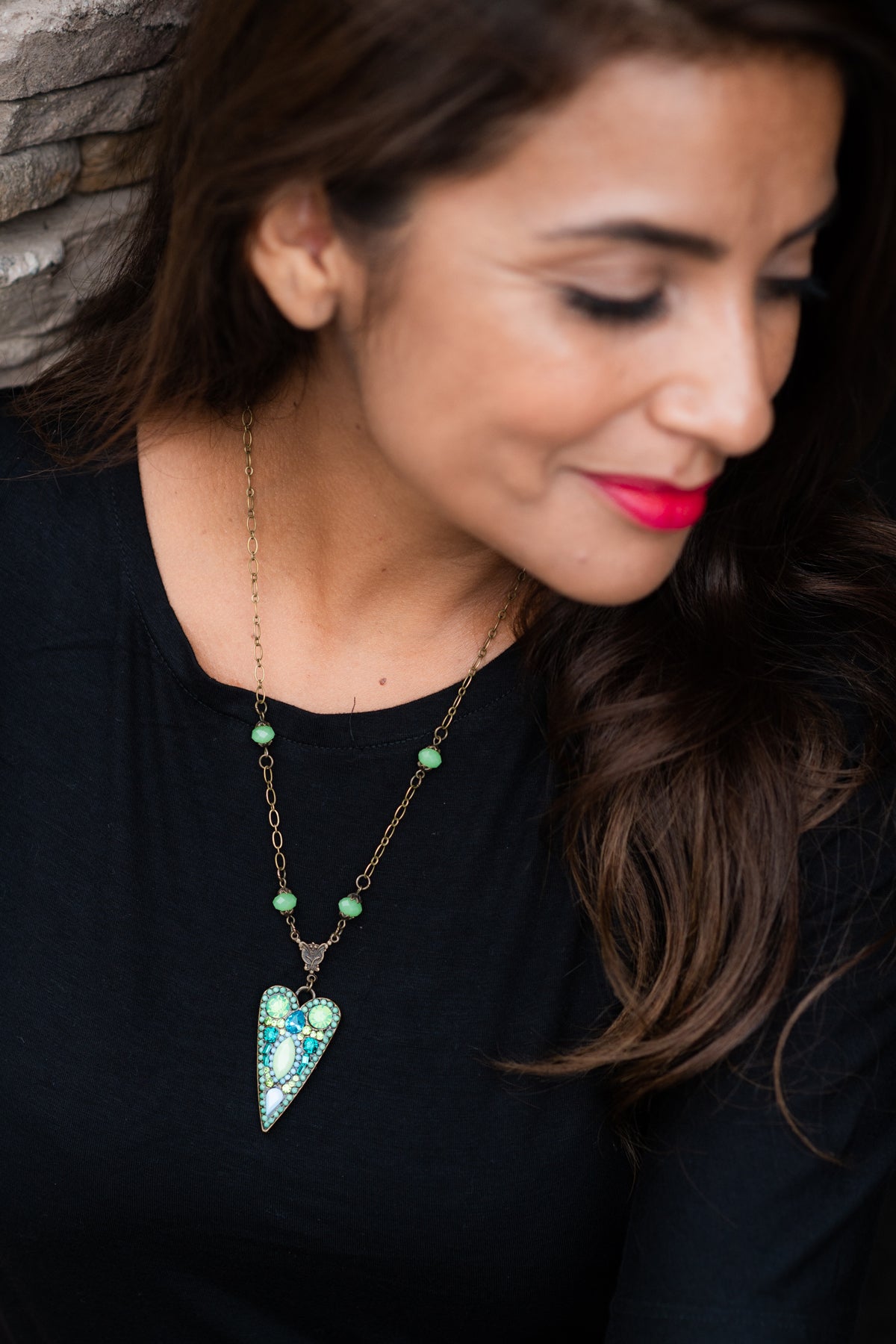 Jeweled Arrow Necklace