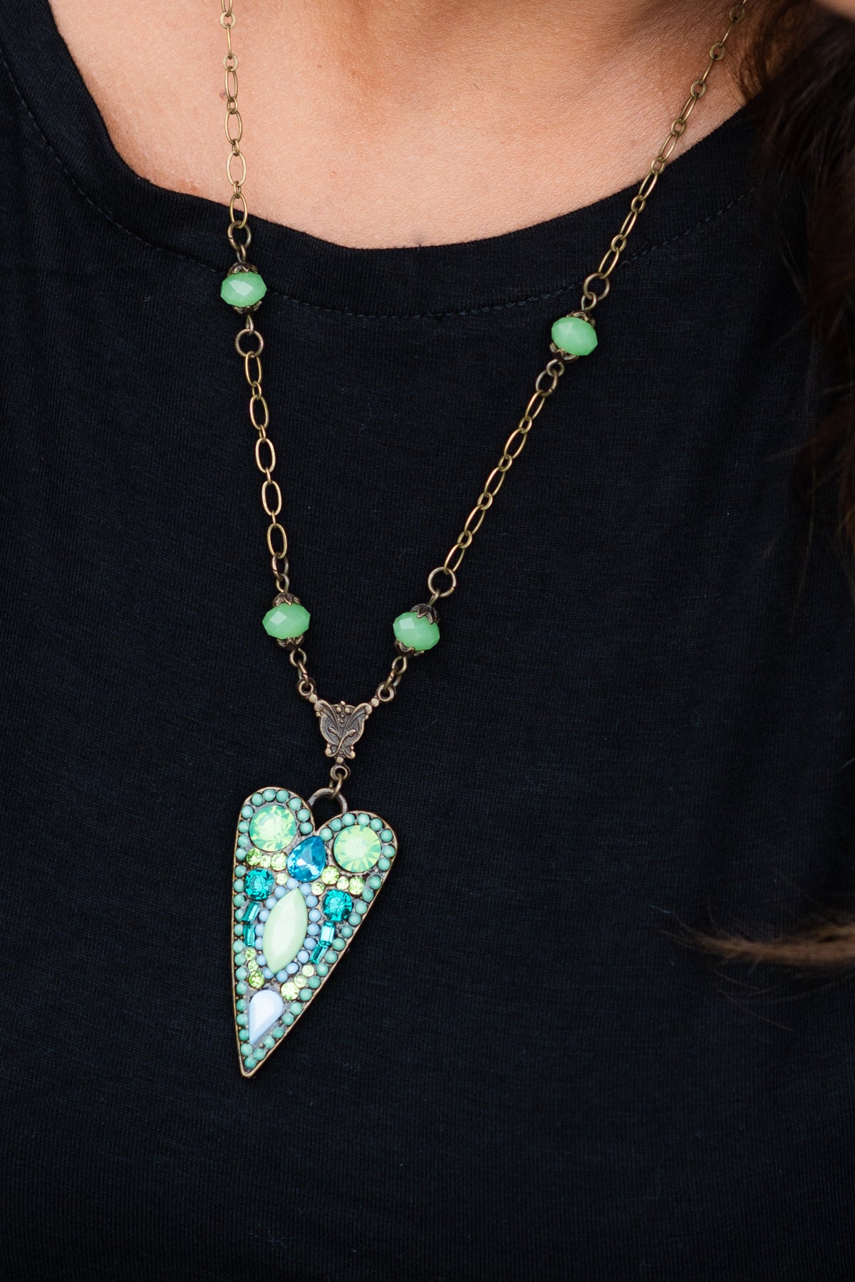 Jeweled Arrow Necklace