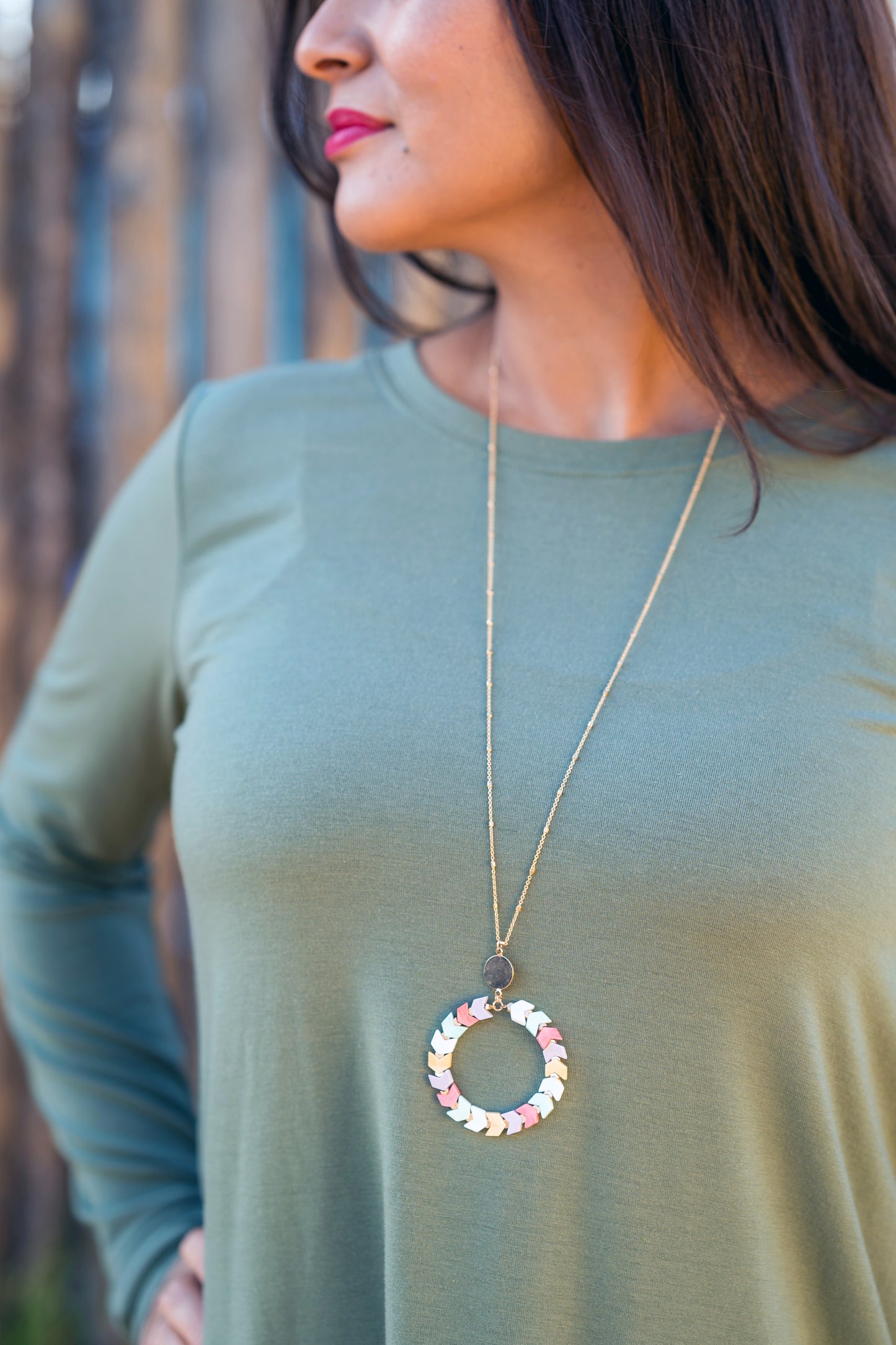Arrows of Pastels Necklace