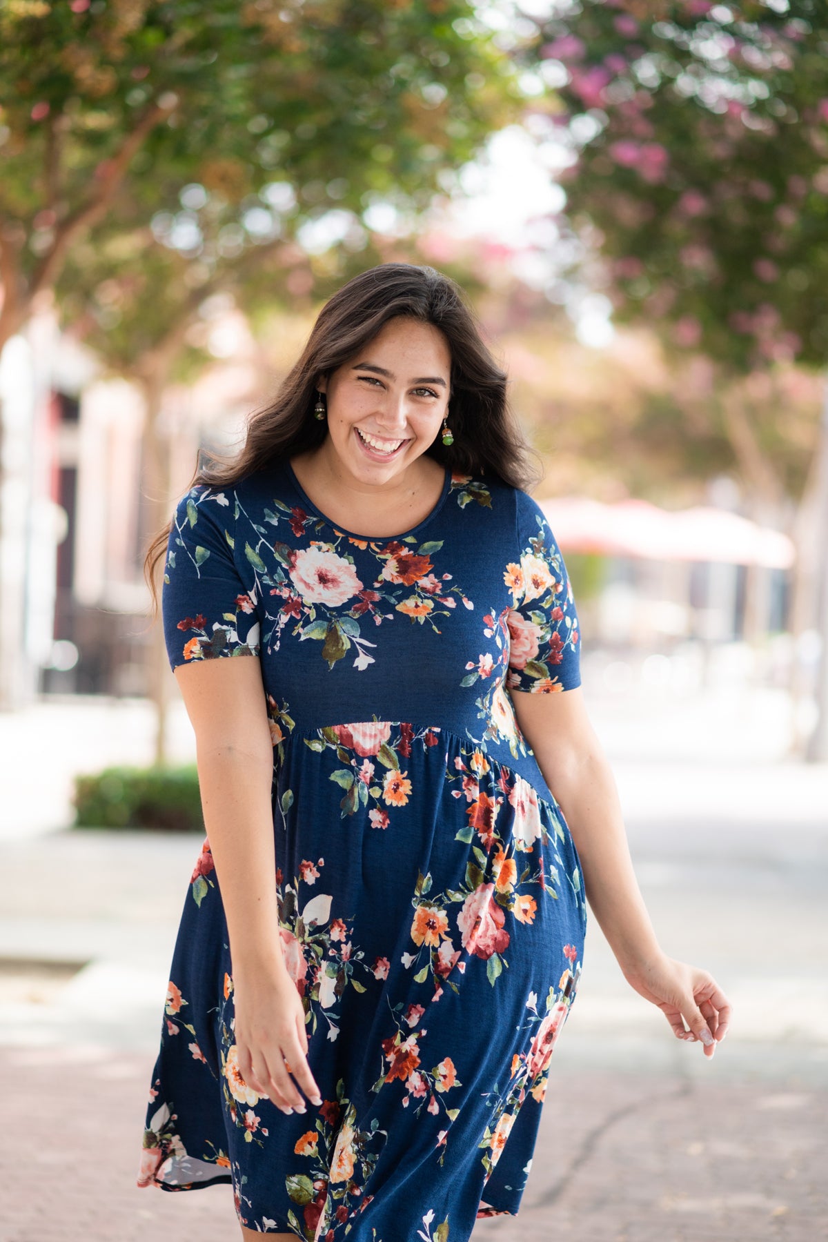 Poca Dress in Navy