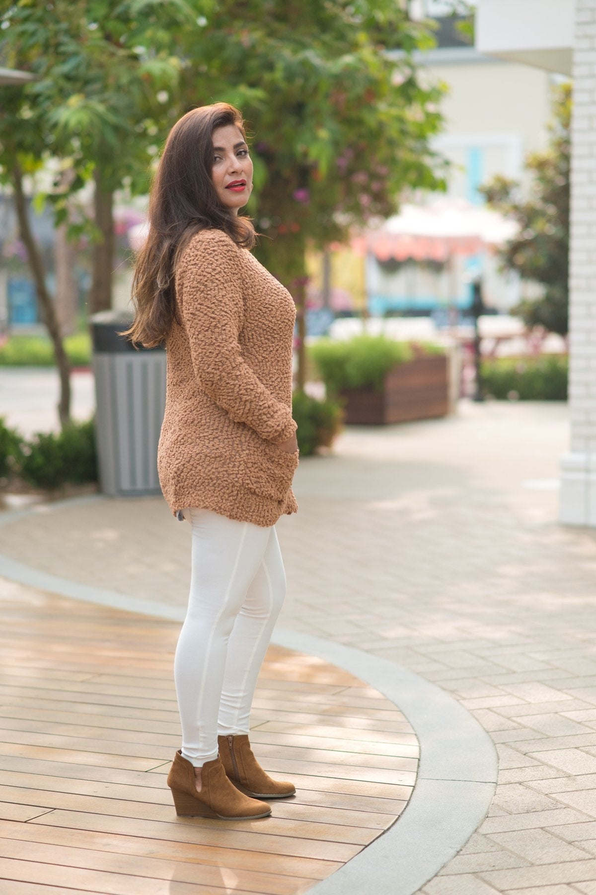 Popcorn Button Cardigan