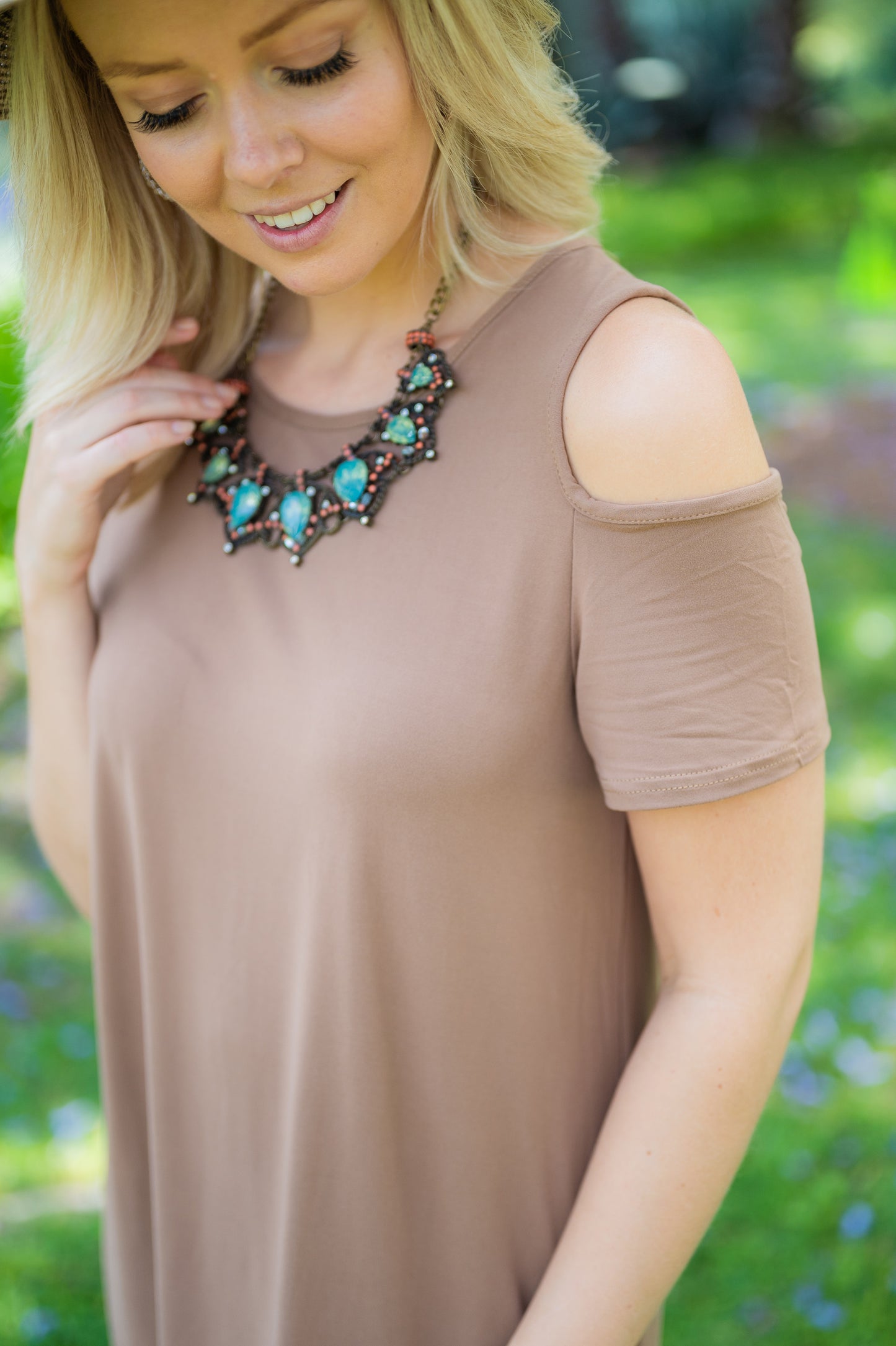 Dress Peek-A-Boo in Solid
