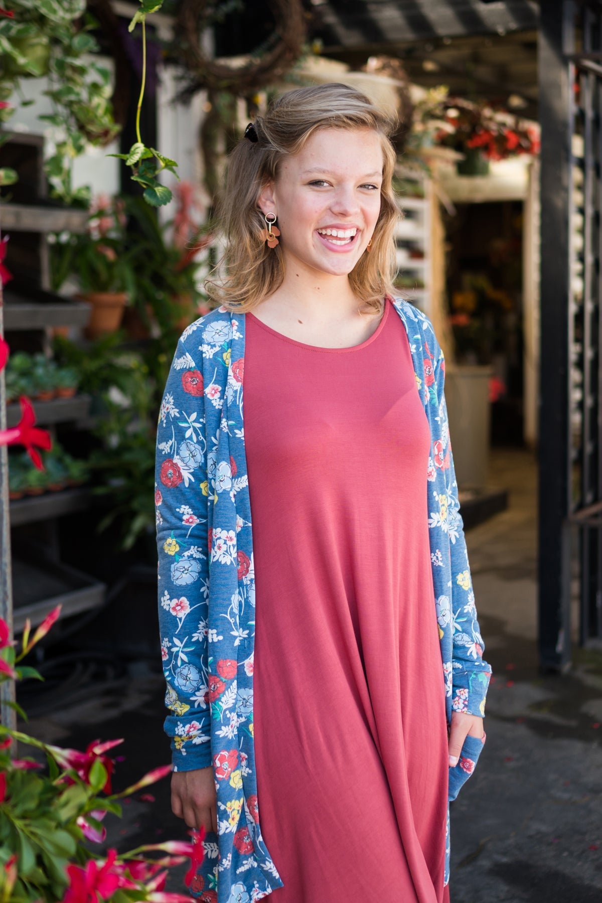 2 Piece Floral Cardigan & Ellis Dress