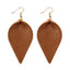Leather Carmel Earrings