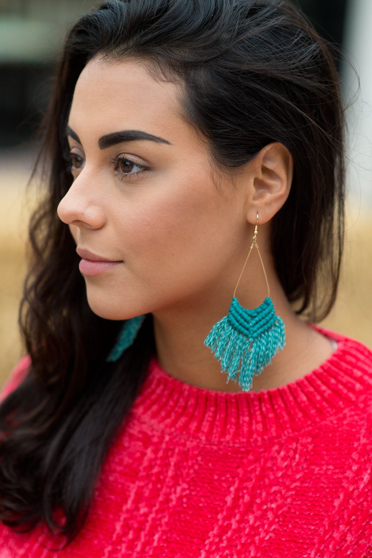 Tassel Turquoise  Earrings